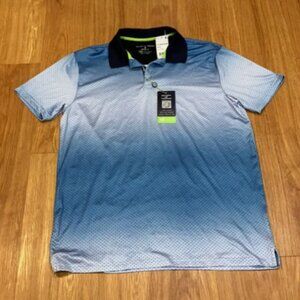 Society of Threads Men Intelli Fresh Polo T-Shirt Blue Spotted Size M